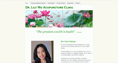 Desktop Screenshot of lilywuacupuncture.com