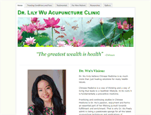 Tablet Screenshot of lilywuacupuncture.com